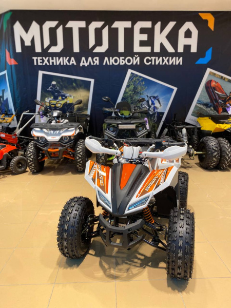 Квадроцикл детский YACOTA (Якота) SPORTY XX белый/оранжевый (машинокомплект) | Мототека